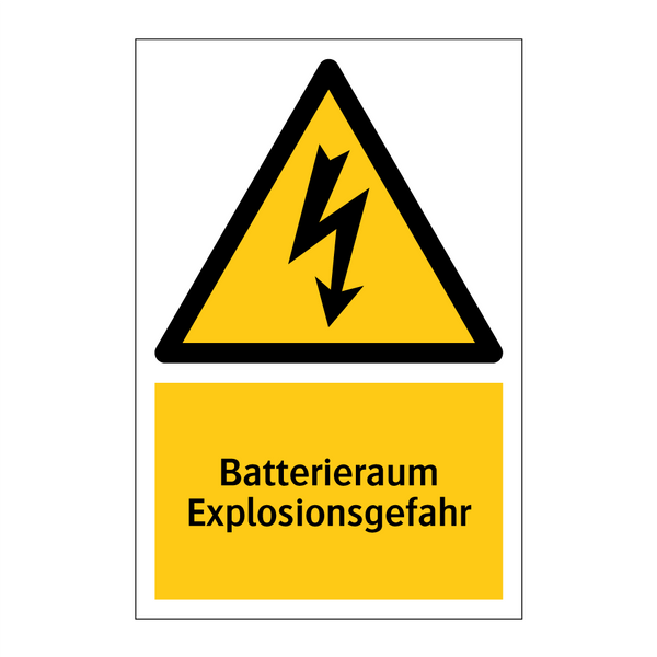 Batterieraum Explosionsgefahr