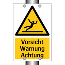 Vorsicht Warnung Achtung