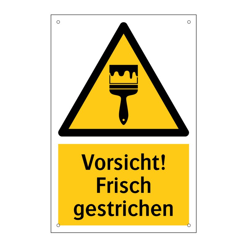Vorsicht! Frisch gestrichen