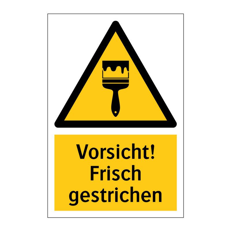 Vorsicht! Frisch gestrichen