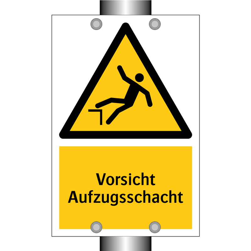 Vorsicht Aufzugsschacht