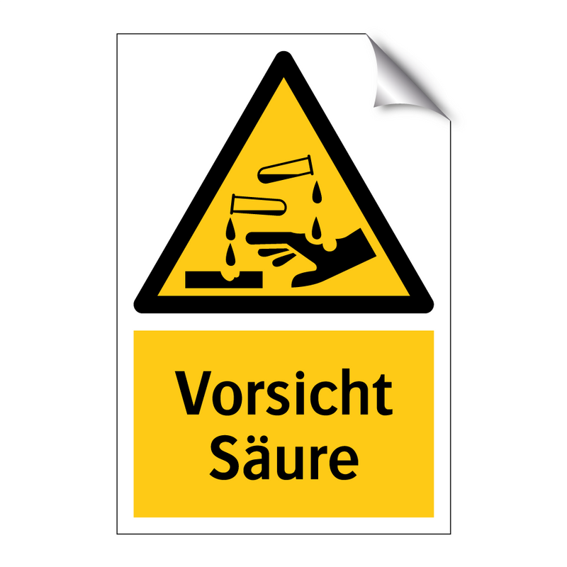 Vorsicht Säure