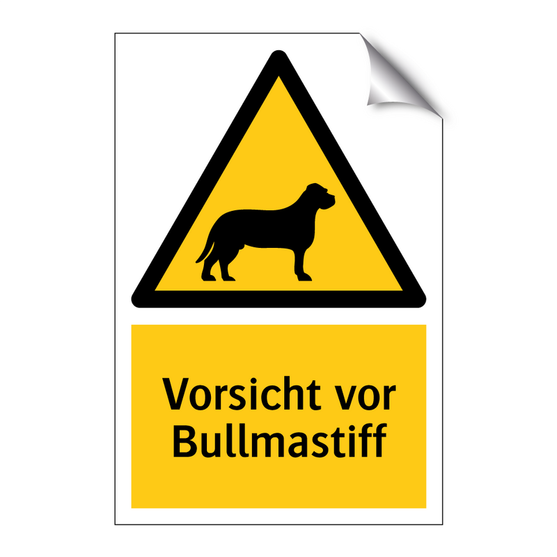 Vorsicht vor Bullmastiff