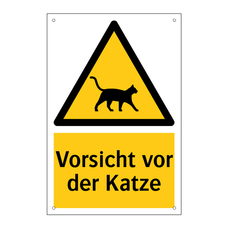 Vorsicht vor der Katze