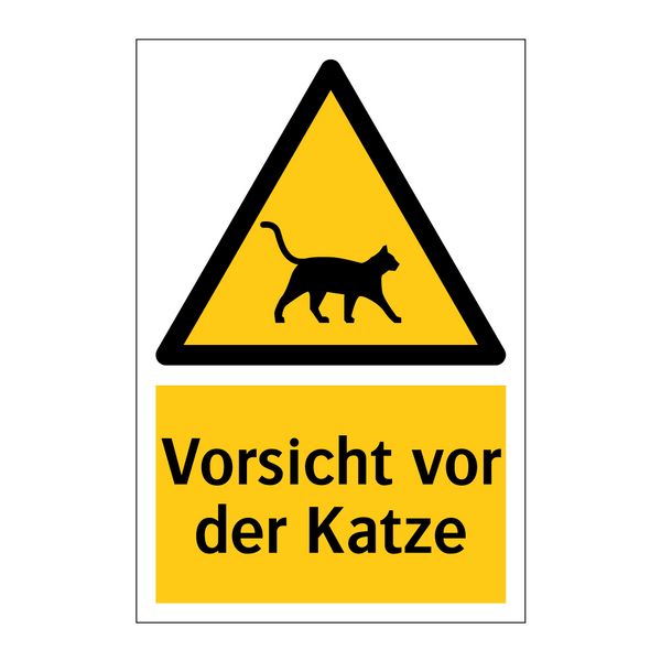 Vorsicht vor der Katze