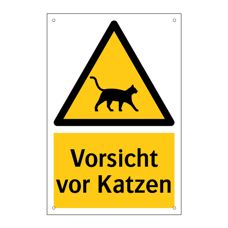 Vorsicht vor Katzen