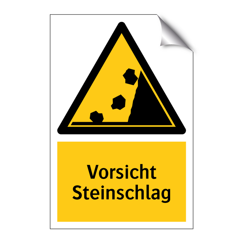 Vorsicht Steinschlag