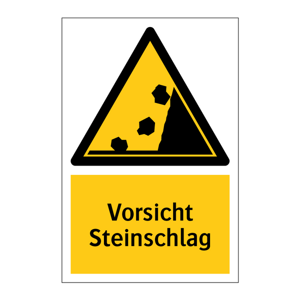 Vorsicht Steinschlag