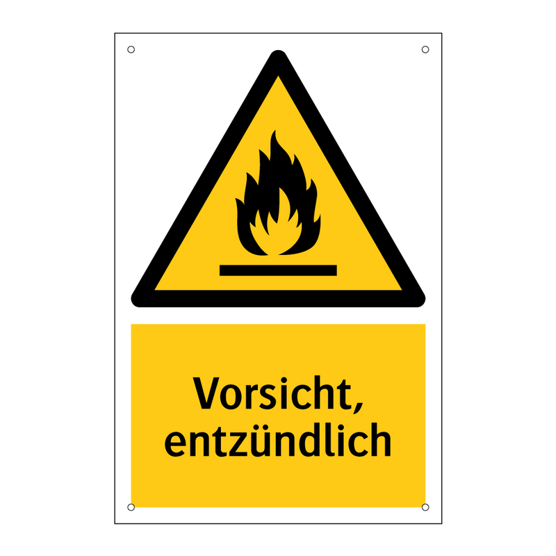 Vorsicht, entzündlich