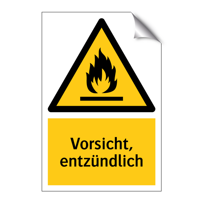 Vorsicht, entzündlich