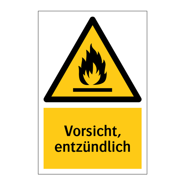 Vorsicht, entzündlich