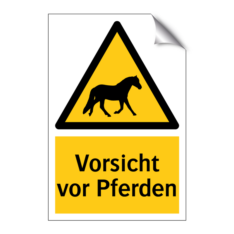 Vorsicht vor Pferden