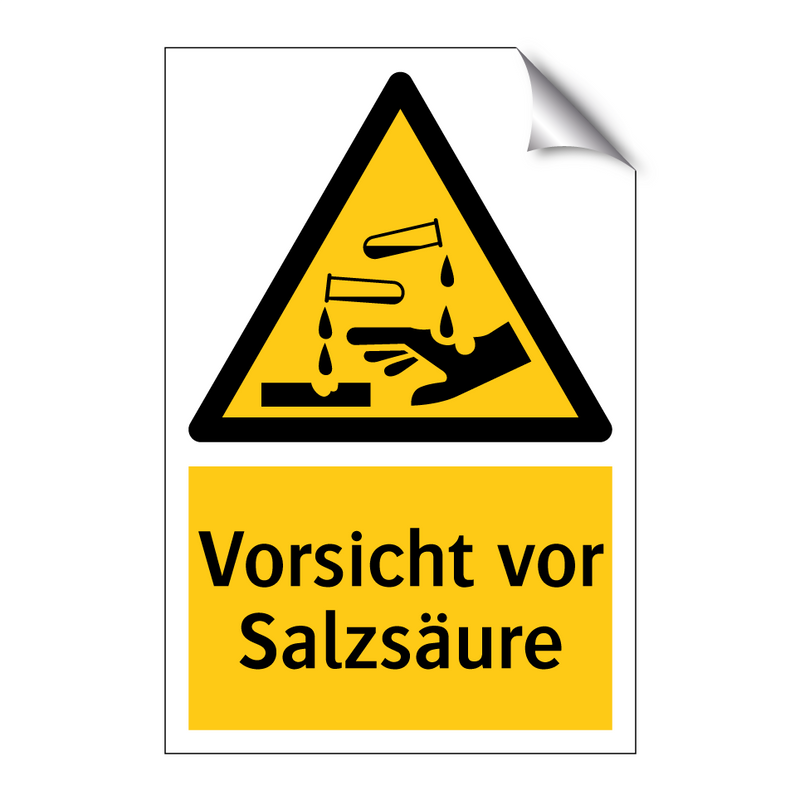 Vorsicht vor Salzsäure