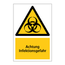 Achtung Infektionsgefahr