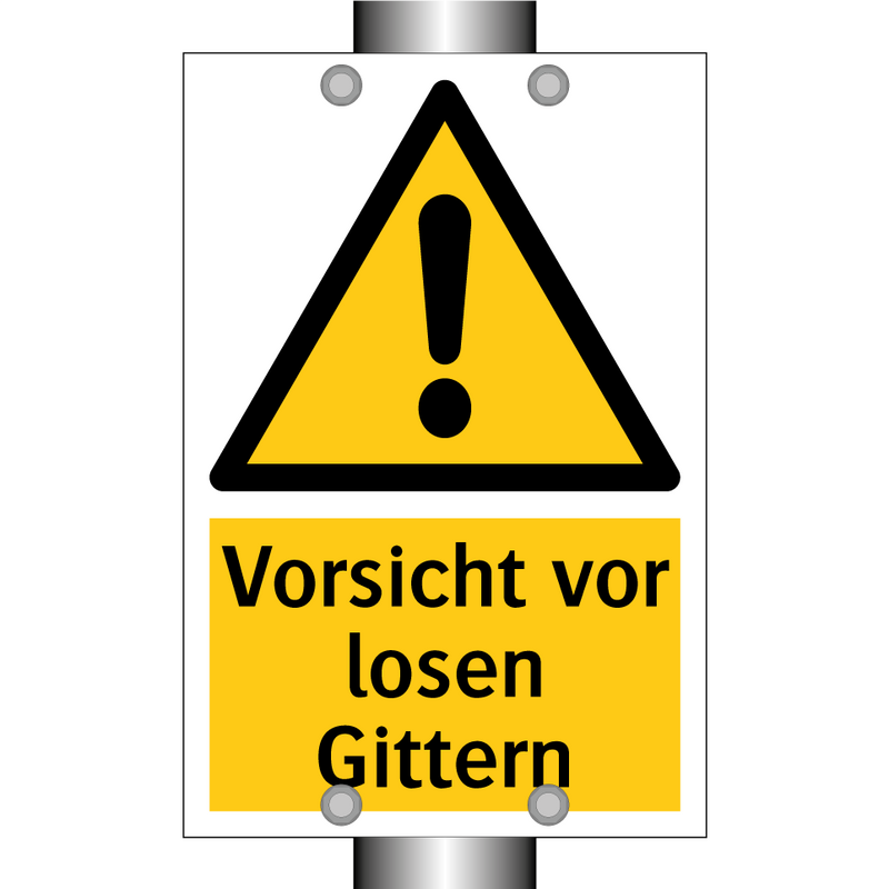 Vorsicht vor losen Gittern
