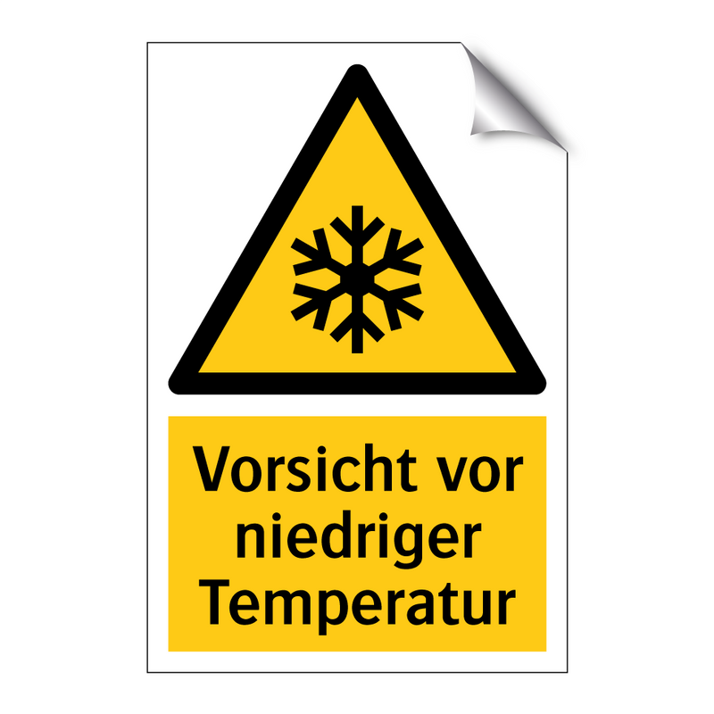 Vorsicht vor niedriger Temperatur