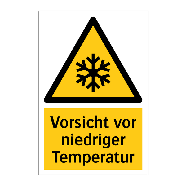 Vorsicht vor niedriger Temperatur