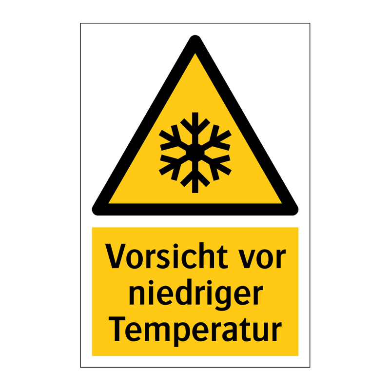 Vorsicht vor niedriger Temperatur