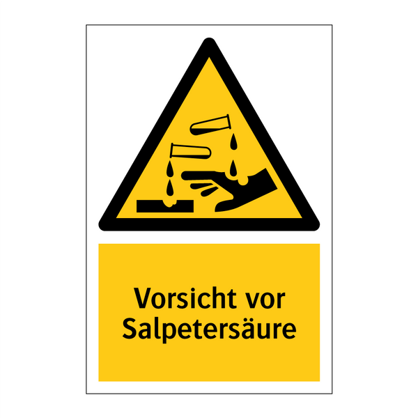 Vorsicht vor Salpetersäure