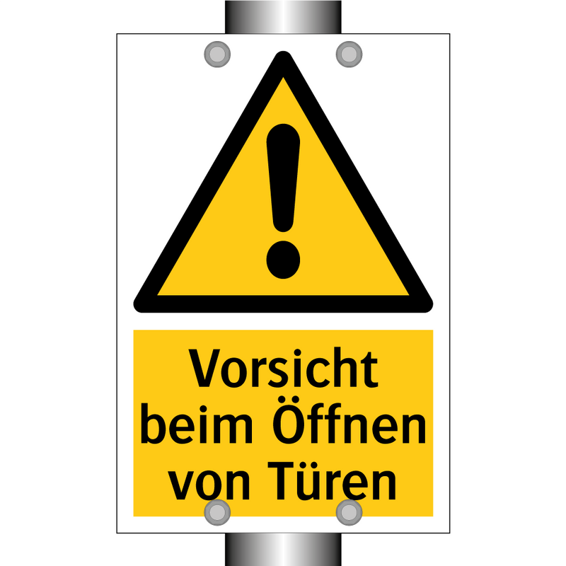 Vorsicht beim Öffnen von Türen