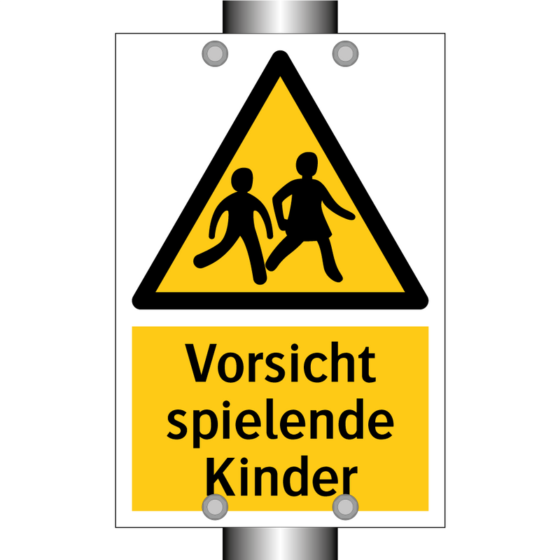 Vorsicht spielende Kinder