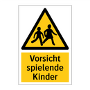 Vorsicht spielende Kinder