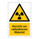 Vorsicht vor radioaktivem Material