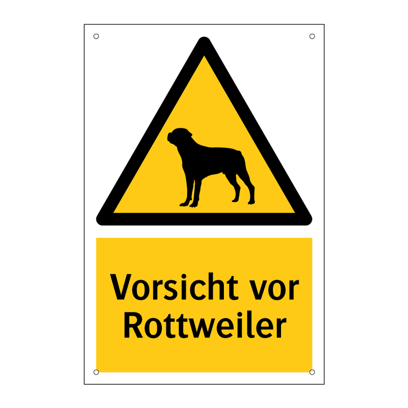 Vorsicht vor Rottweiler