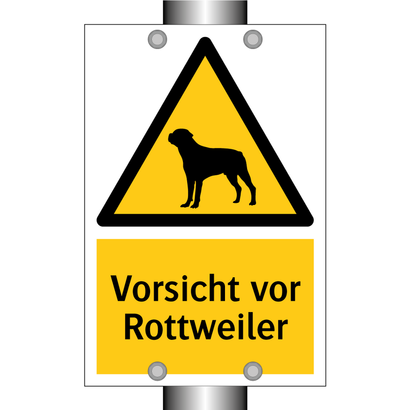 Vorsicht vor Rottweiler