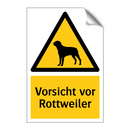 Vorsicht vor Rottweiler