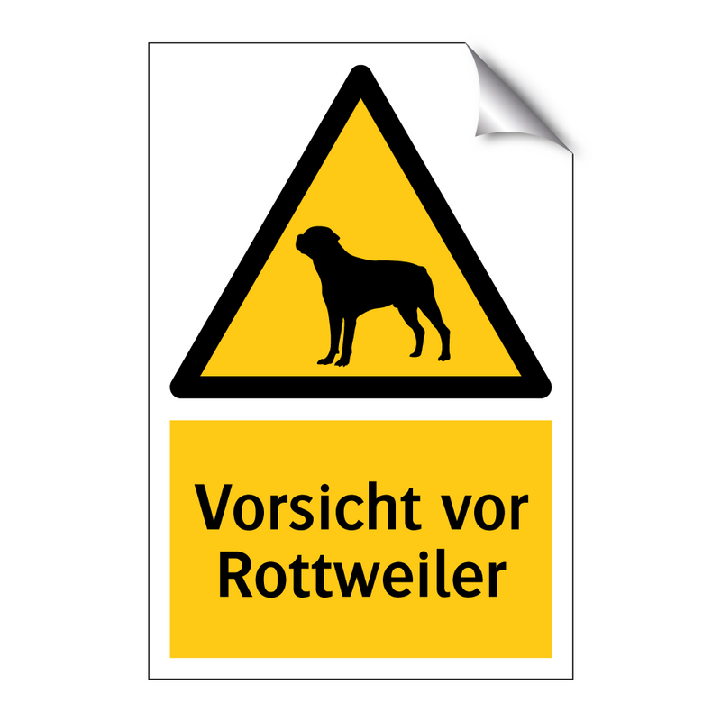 Vorsicht vor Rottweiler