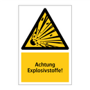 Achtung Explosivstoffe!