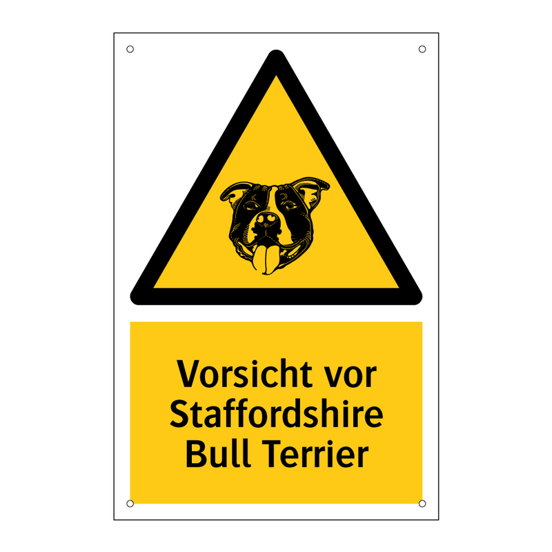 Vorsicht vor Staffordshire Bull Terrier