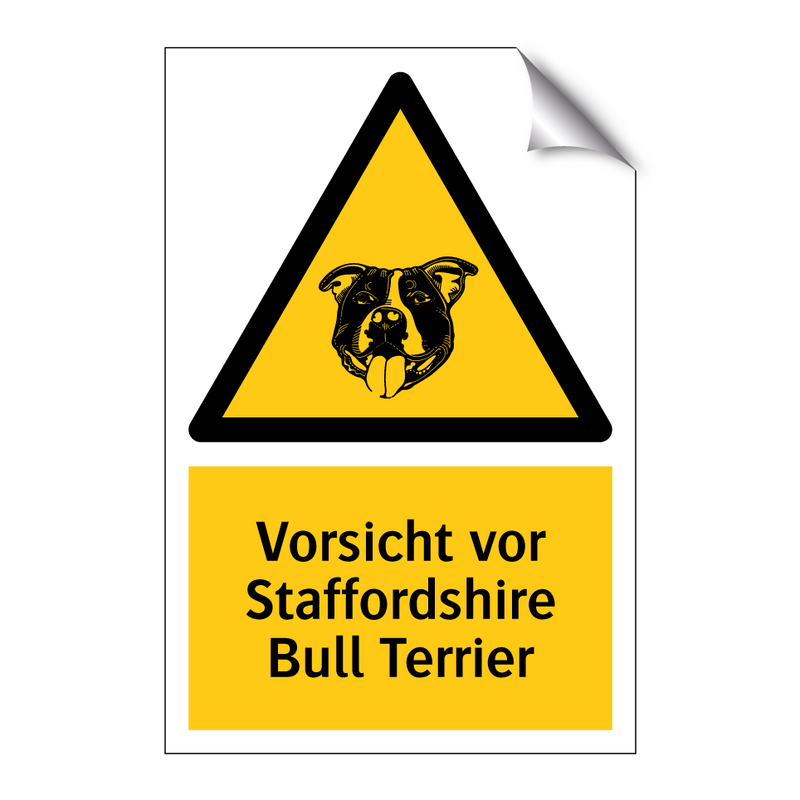 Vorsicht vor Staffordshire Bull Terrier