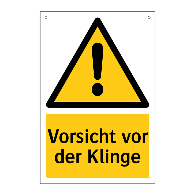 Vorsicht vor der Klinge