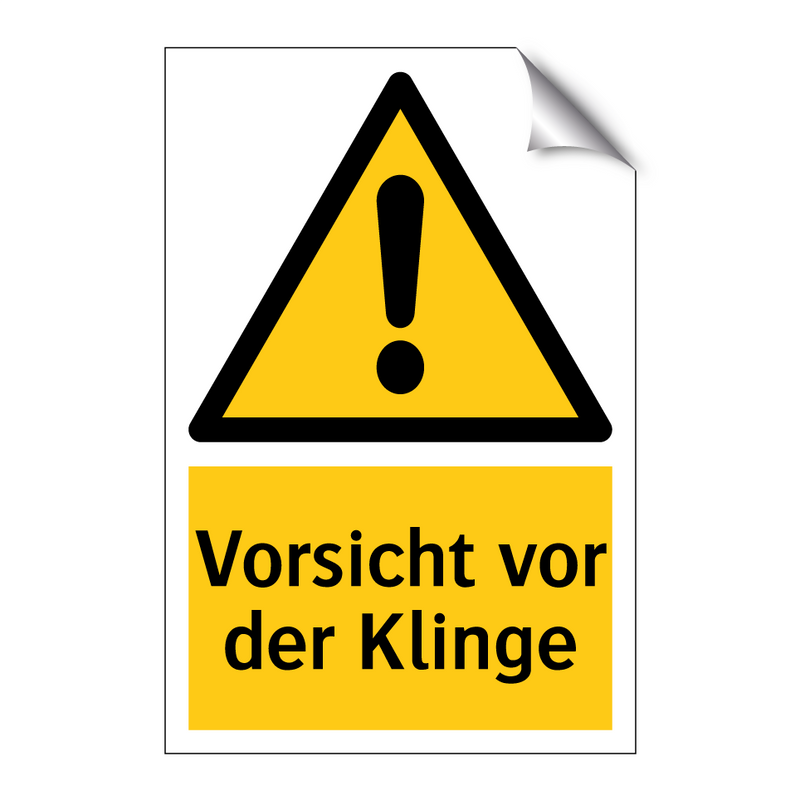 Vorsicht vor der Klinge