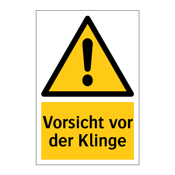 Vorsicht vor der Klinge
