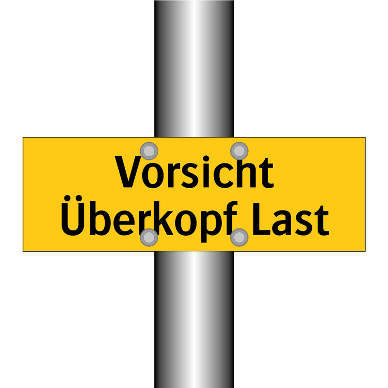 Vorsicht Überkopf Last