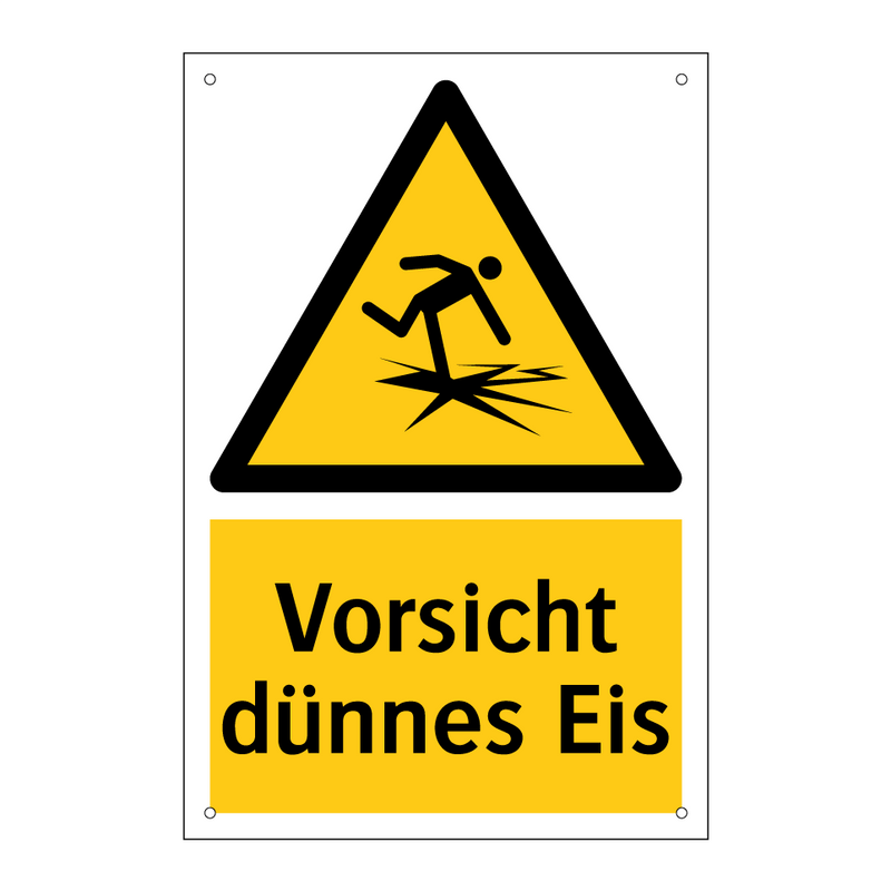 Vorsicht dünnes Eis
