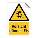 Vorsicht dünnes Eis