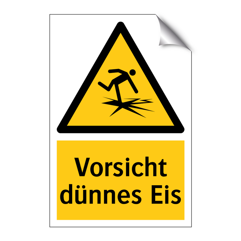 Vorsicht dünnes Eis
