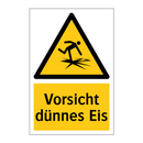 Vorsicht dünnes Eis