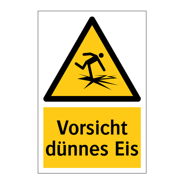 Vorsicht dünnes Eis