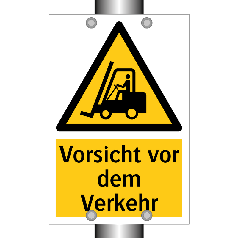 Vorsicht vor dem Verkehr