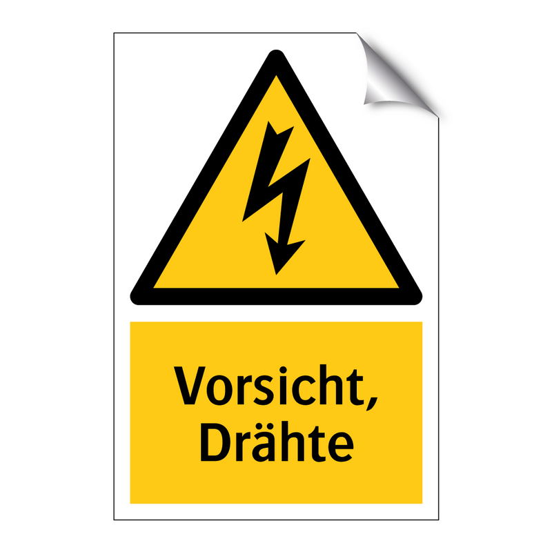 Vorsicht, Drähte