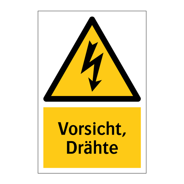 Vorsicht, Drähte