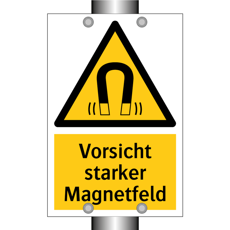Vorsicht starker Magnetfeld