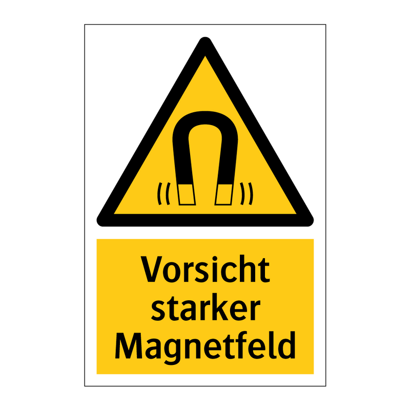 Vorsicht starker Magnetfeld