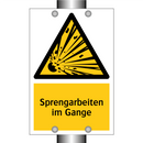 Sprengarbeiten im Gange