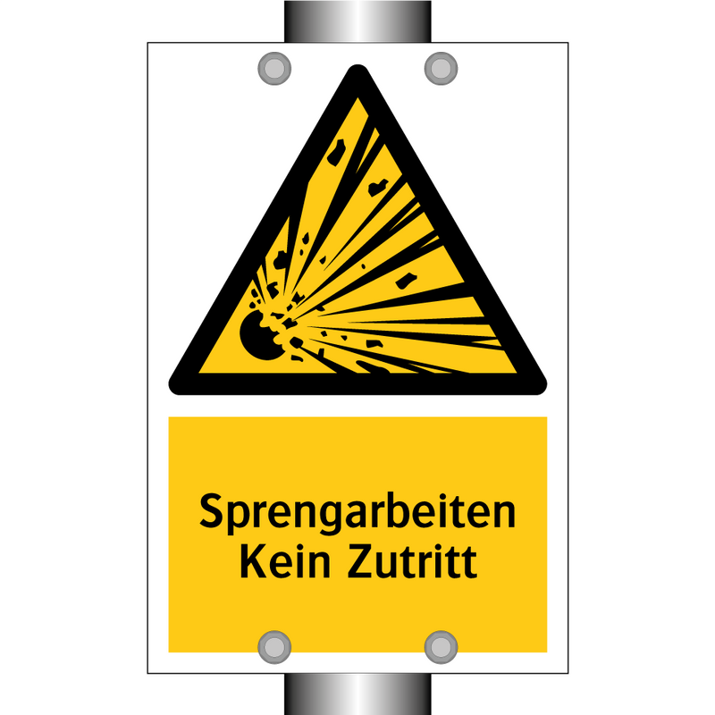 Sprengarbeiten Kein Zutritt
